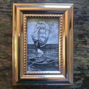 Miniature Photo Reproduction - "Stranded at Sea"